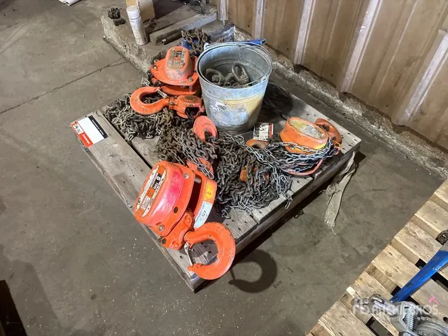 Quantity of (4) Chain Hoists Rigging