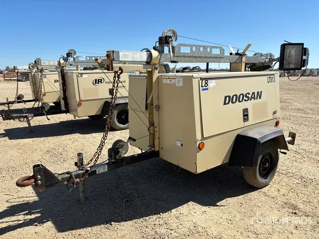 2012 Doosan L8-60HZ-T4F 8 kW Light Tower