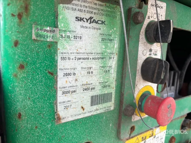 2017 Skyjack SJIII3219 Scissor Lift
