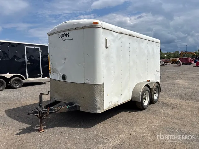 2012 Look ERLC6 12 ft T/A Enclosed Trailer