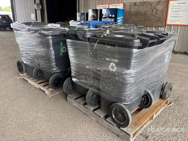 Quantity of (8) Plastic Garbage Bins