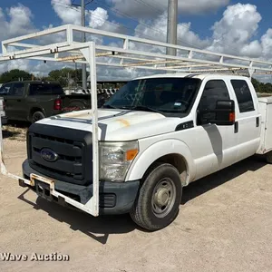 2014 Ford F250 Super Duty Crew Cab utility bed pickup truck