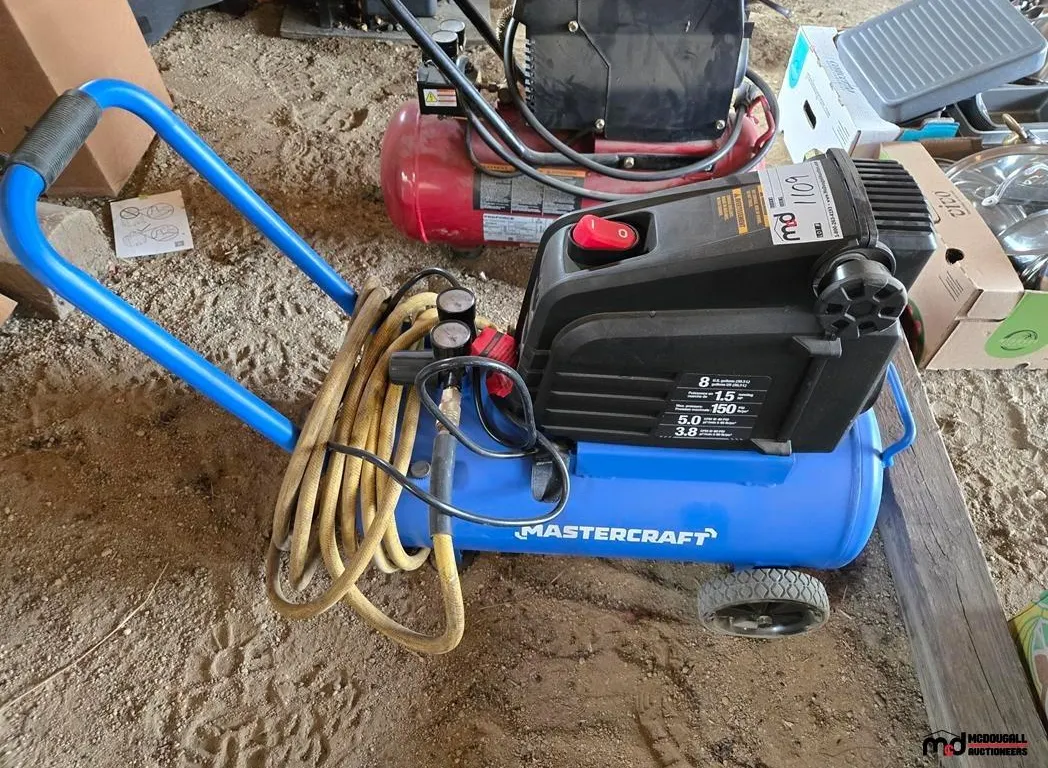 Mastercraft 8 Gallon Portable Air Compressor
UNRESERVED