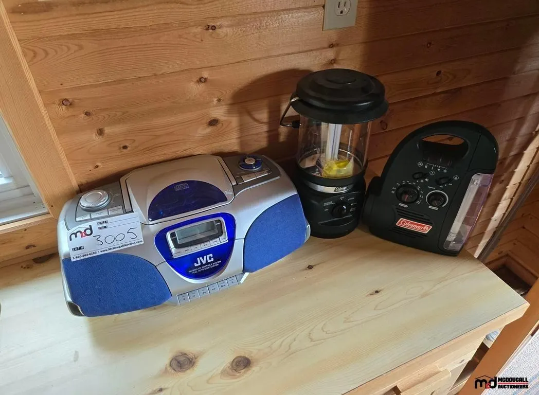 JVC Boombox and Coleman Emergency Items
UNRESERVED