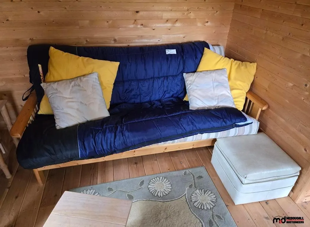 Wood Futon Sofa Bed w/ Ottoman
UNRESERVED