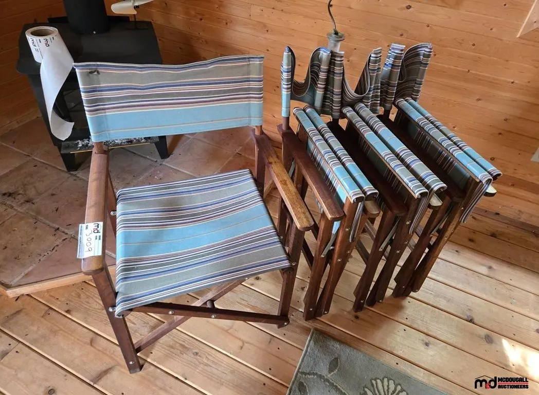 (4) Folding Wood Canvas Chairs
UNRESERVED