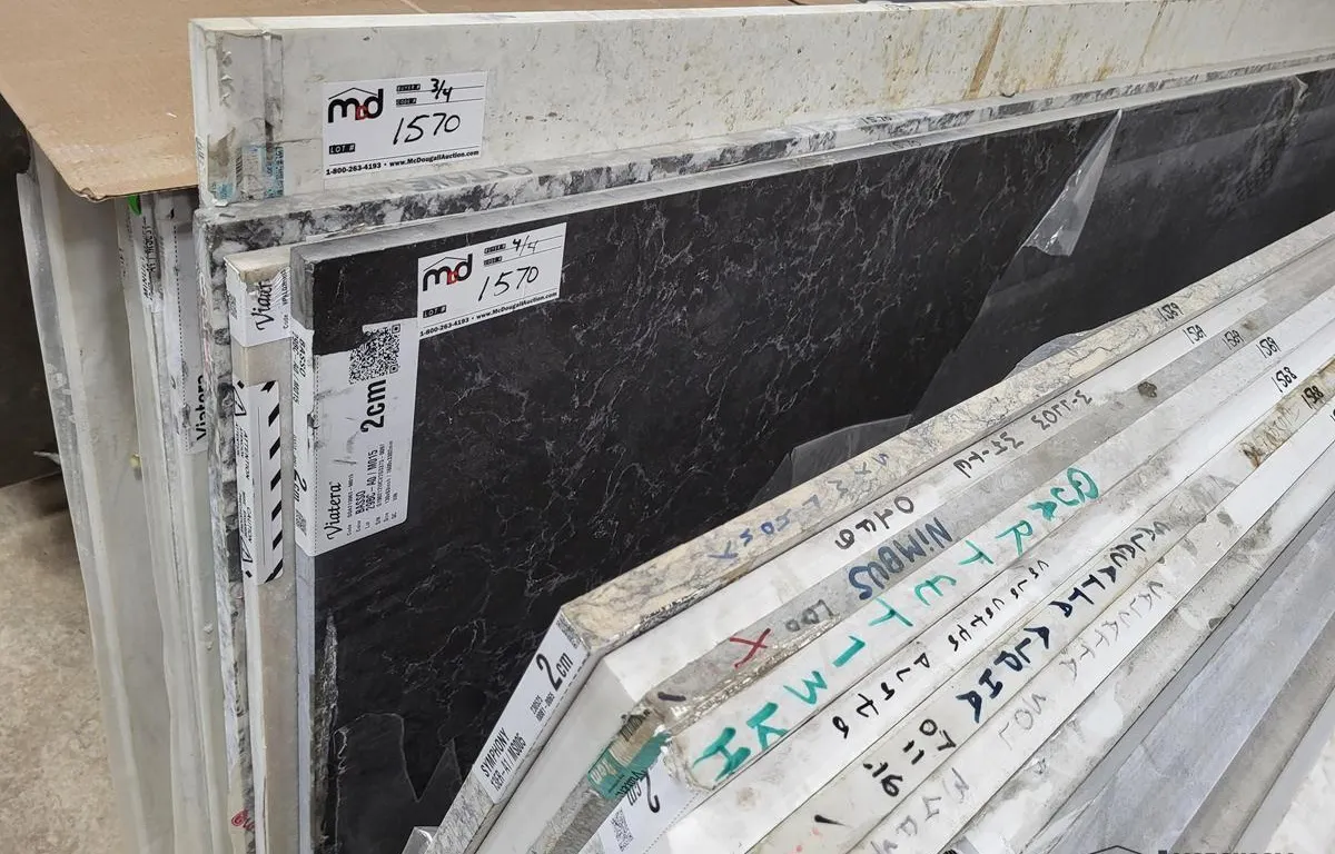 (4) Assorted 1/2 Sized Quartz Slabs
UNRESERVED