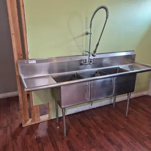 MKE Three-Compartment Commercial Sink
 UNRESERVED