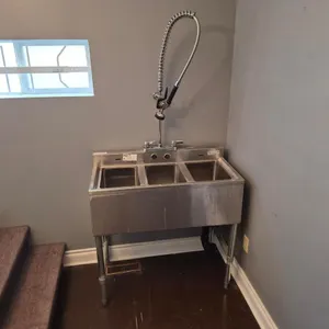 Stainless Steel Three-Compartment Sink
 UNRESERVED