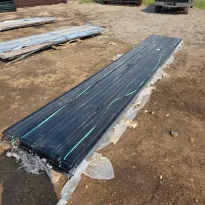 18' Black Corrugated Steel Sheets
 UNRESERVED