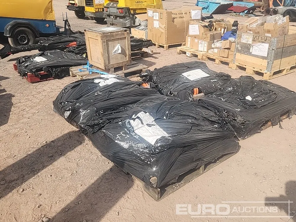 Pallet of Rams, Conveyor Rollers, Hydraulic Motors (8 of)
