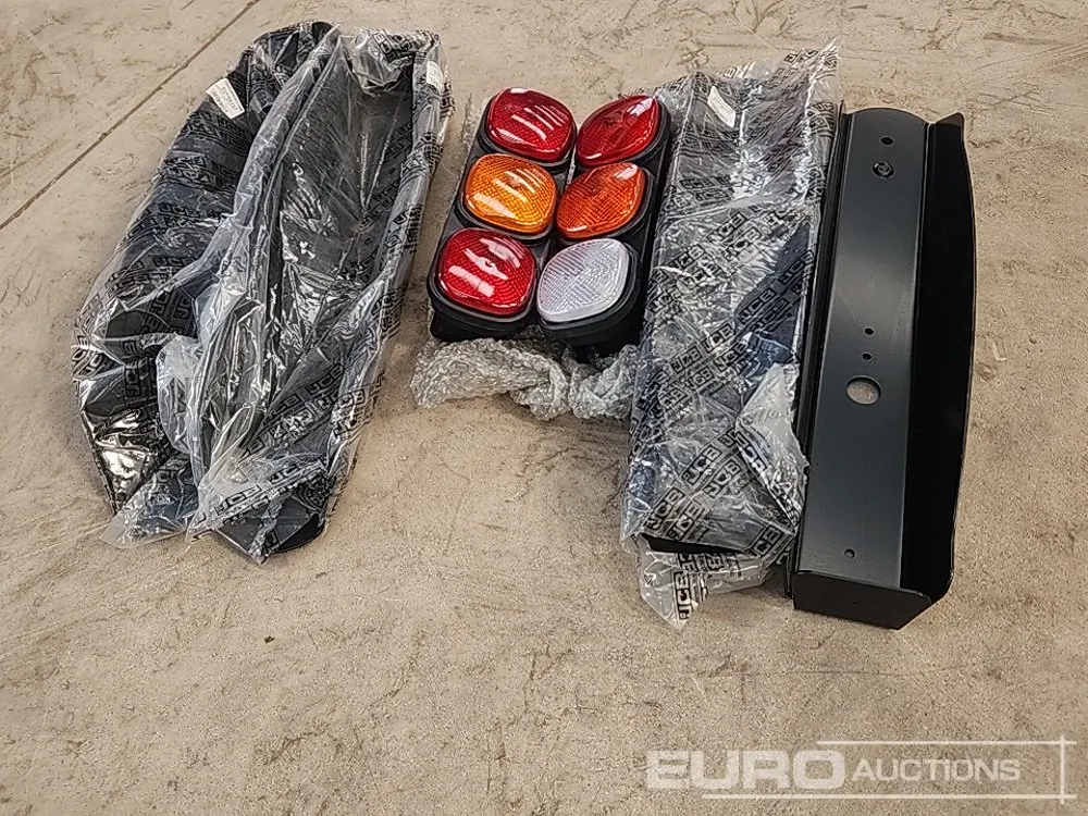 Unused JCB Rear Lights Unit Assembly, Mounting Brackets