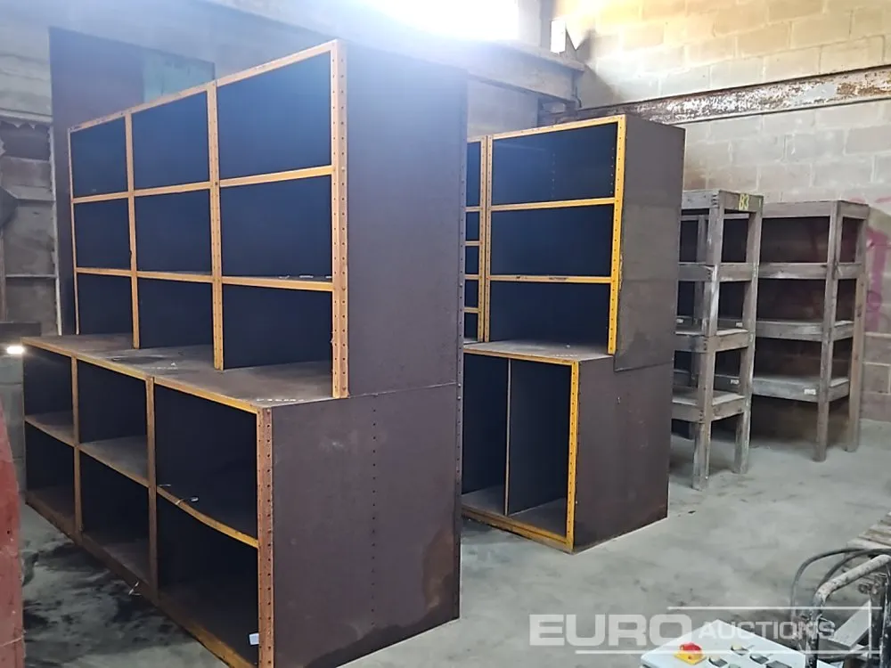 Workshop Storage Unit (6 of), Wooden Shelving Unit (2 of)