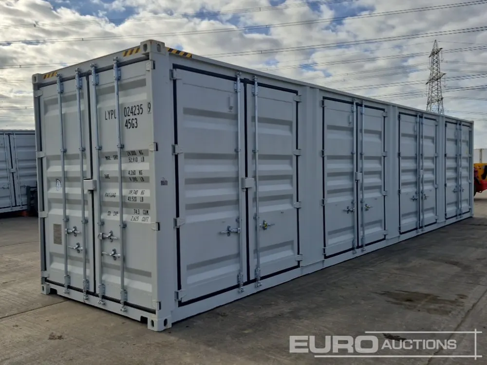 2026 40' x 8' Container, 4 Side Doors, End Door (Cannot Be Reconsigned)