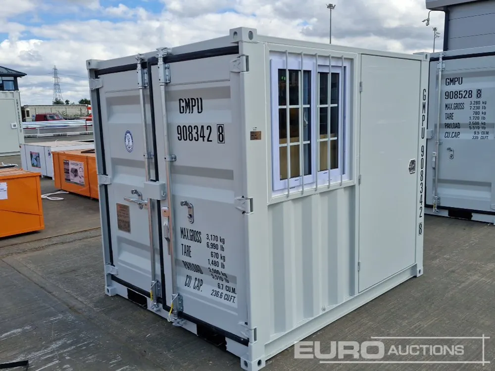 2026 7' x 6' Container, Side Door, End Door, Window (Cannot Be Reconsigned)