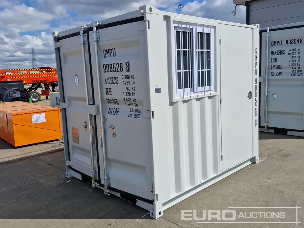 2026 8' x 6' Container, Side Door, End Door, Window (Cannot Be Reconsigned)