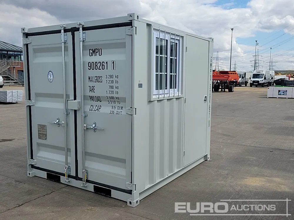 2026 8' x 6' Container, Side Door, End Door, Window (Cannot Be Reconsigned)