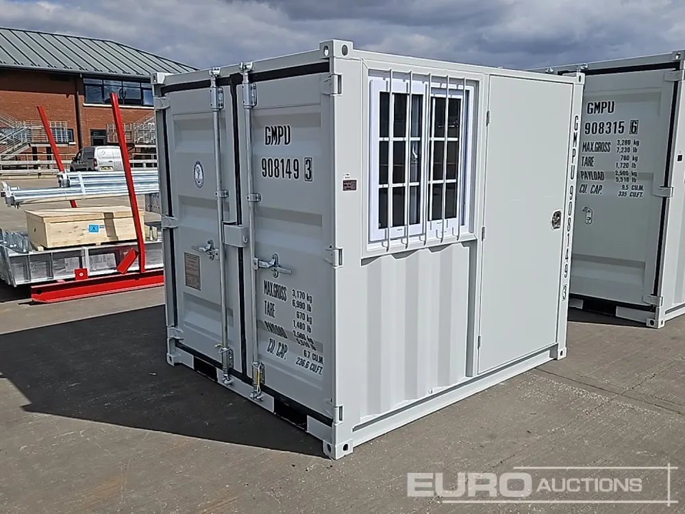 2026 7' x 6' Container, Side Door, End Door, Window (Cannot Be Reconsigned)