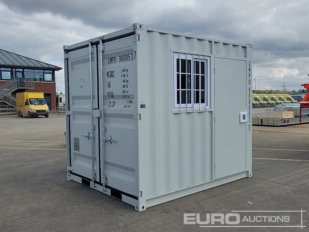 2026 9' x 7' Container, Side Door, End Door, Window (Cannot Be Reconsigned)