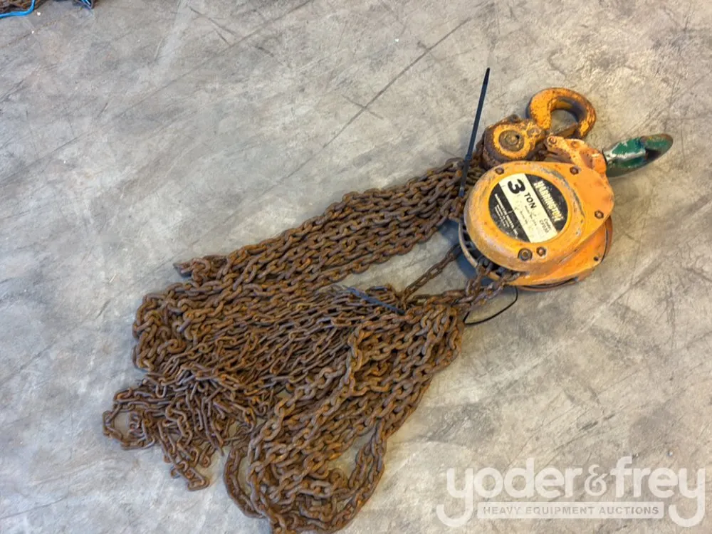 Harrington CF4-1348, 3 Ton Chain Hoist