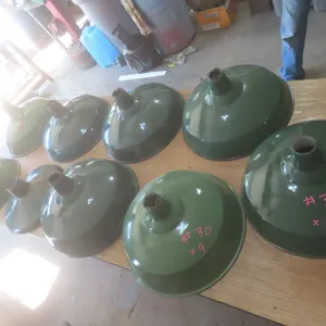 9 Porcelain Service Station Barn Light Shades