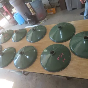 9 Porcelain Service Station Barn Light Shades