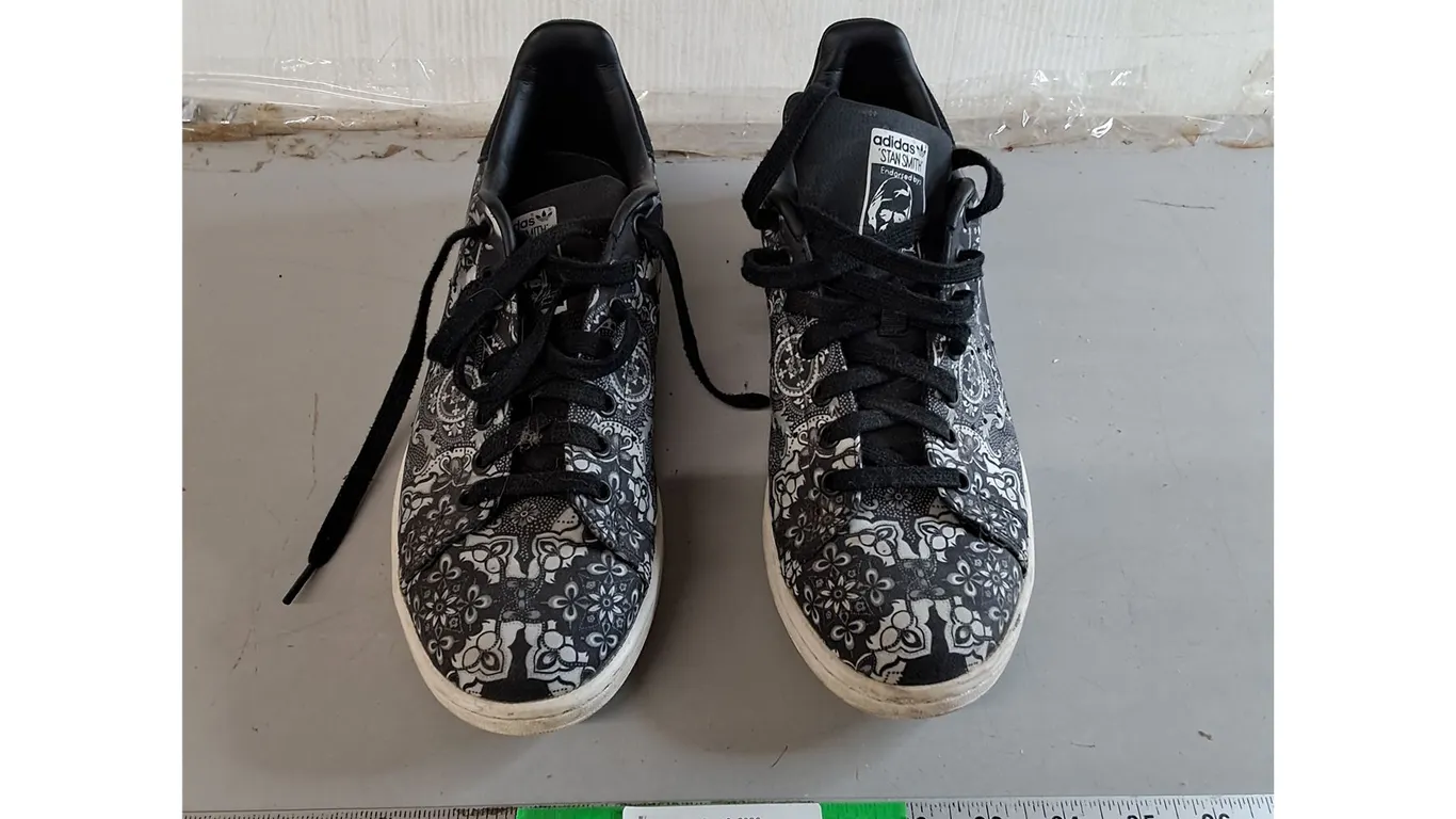 Adidas Stan Smith Black Paisley Sneakers- 10