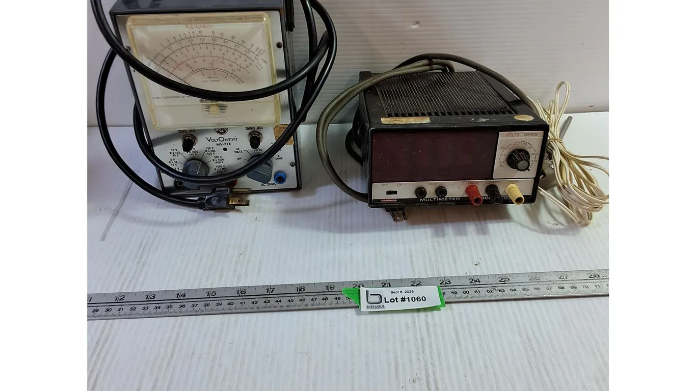 Vintage Multimeter & Voltometer - Tested & Powers On