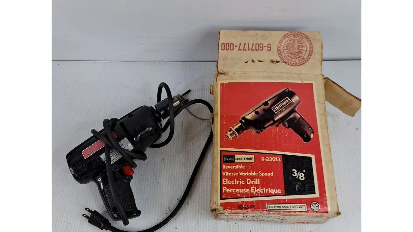 Sears/Craftsman Reversible Variable Speed Electric Drill - Powers On, As Is