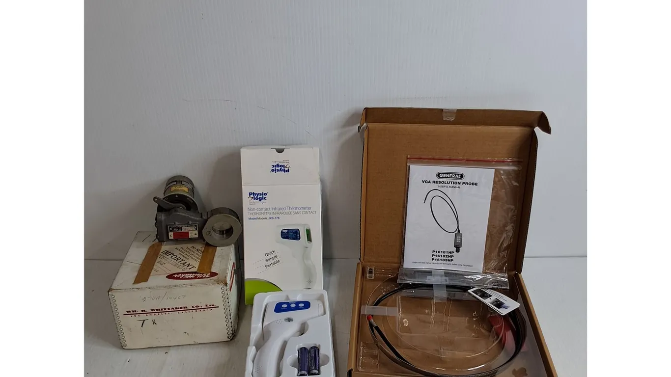 Whittaker Valve Motor Actuated, Non Contact Thermometer, VGA Resolution Probe
