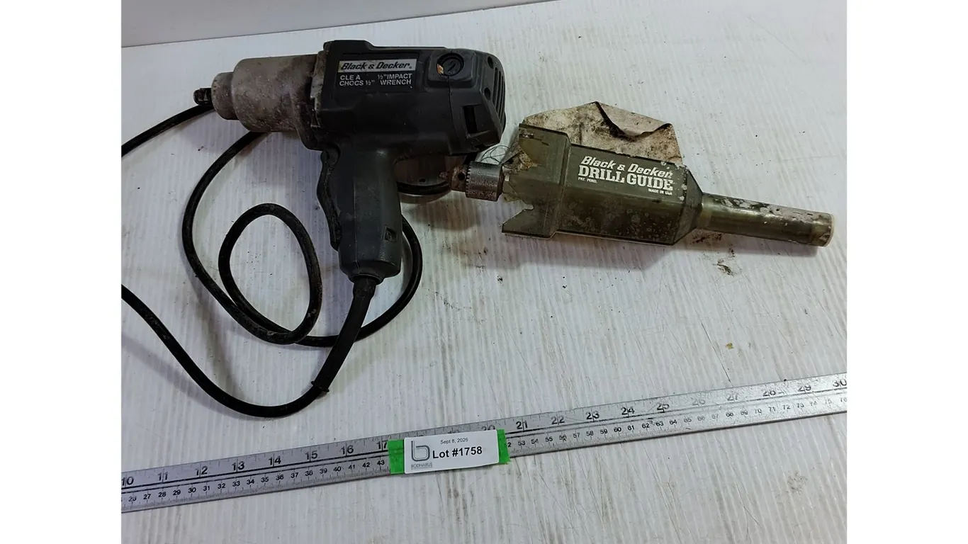 Black & Decker Impact Wrench - Tested - Working, Black & Decker Drill Guide