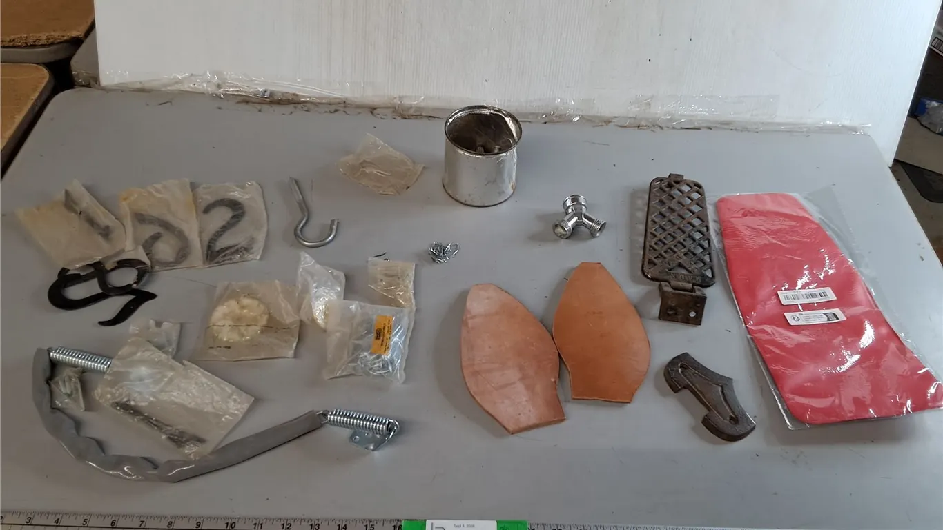 Leather Cutouts, J Hook, Y Hose Connector, Misc.