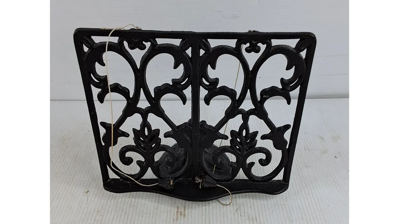 Vintage Cast Iron Book Stand