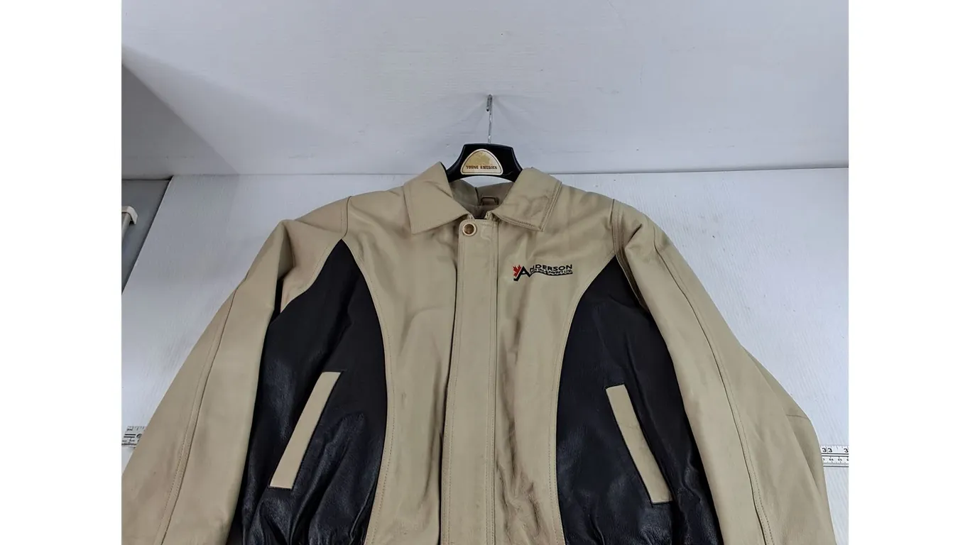 *Anderson Rental & Paving Leather Jacket - Size L