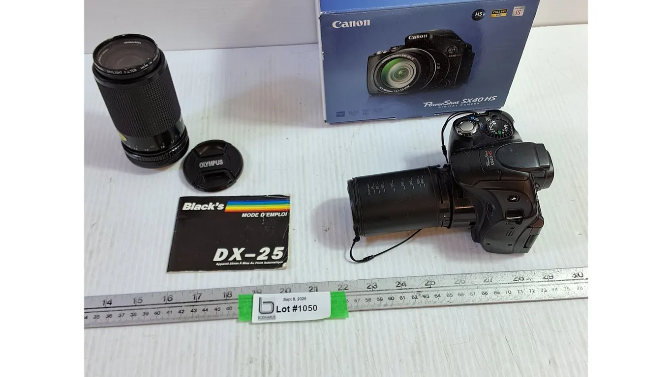Canon PowerShot SX40 HS Digital Camera, Assorted Miranda, Olympus, Black's Camera Parts