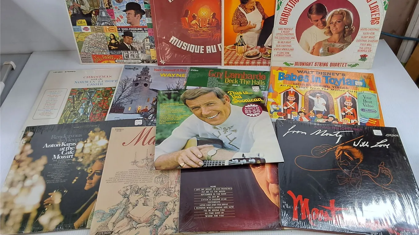 Assorted Vinyl Records - Guy Lombardo, Walt Disney, Norman Luboff, Misc