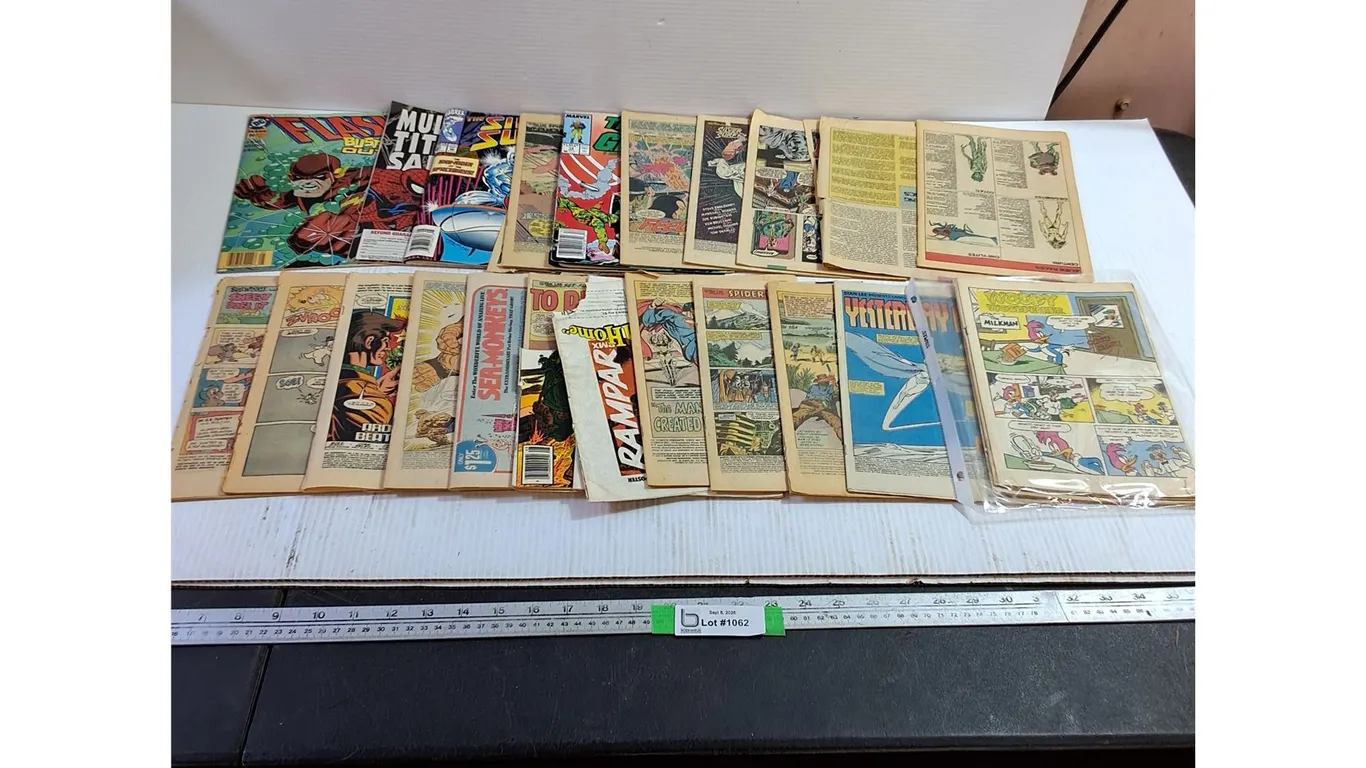 Assorted Vintage Comics - Spiderman, Silver Surfer, G.I. Joe - Some Without Covers