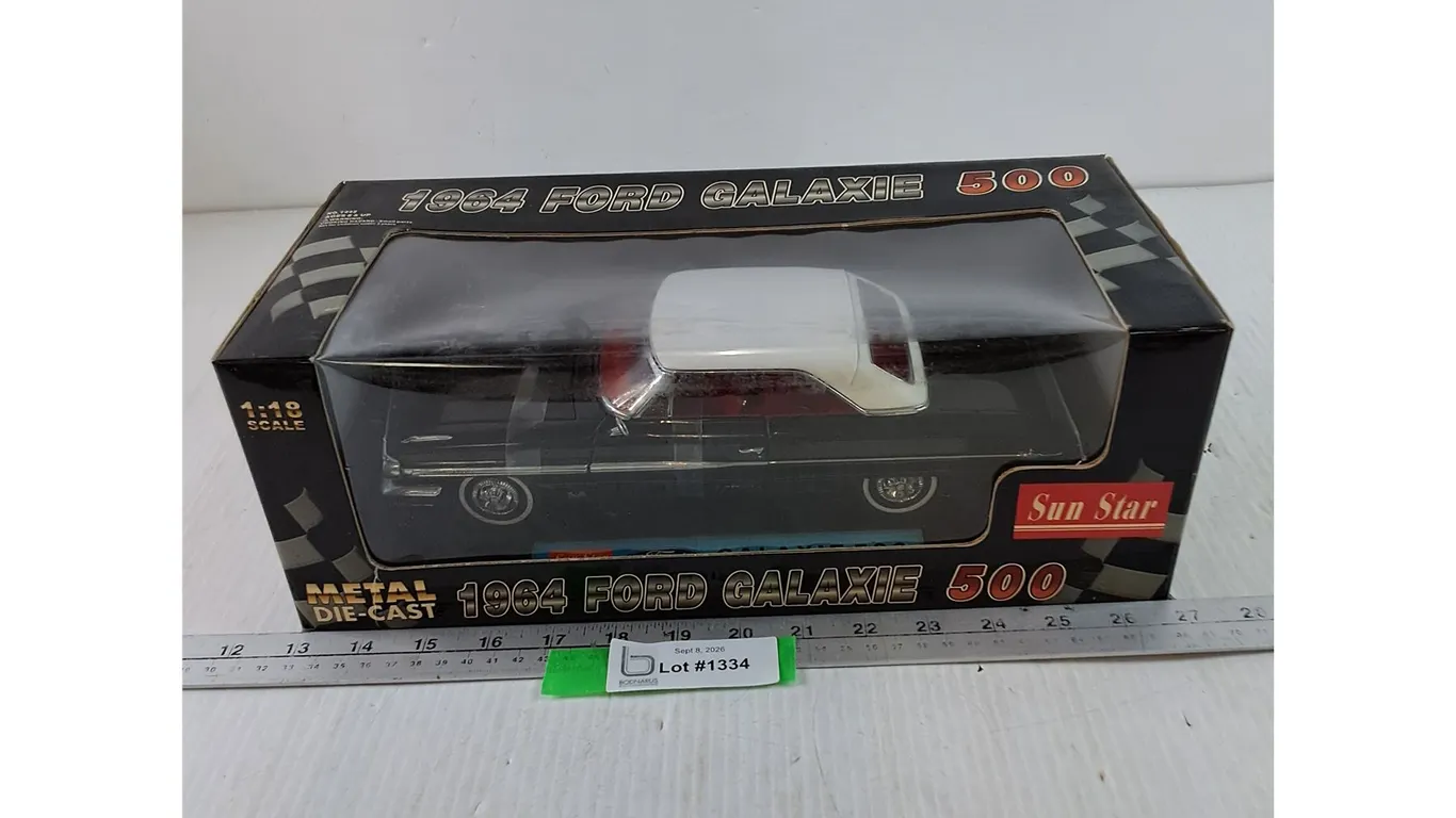 Sun Star 1964 Ford Galaxie 500 Approximately 1:18 Miniature Car In Box