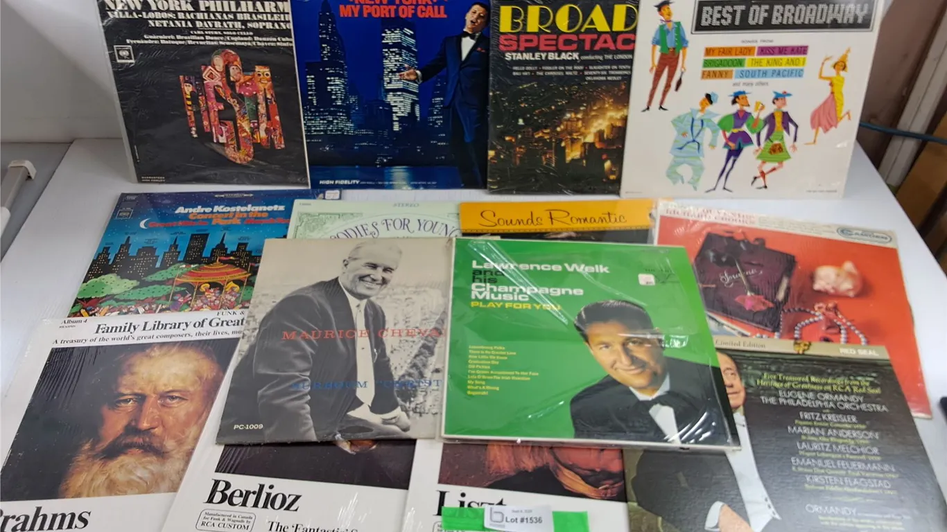 Assorted Vinyl Records - Jimmy Roselli, Best of Broadway, Richard Crooks, Misc