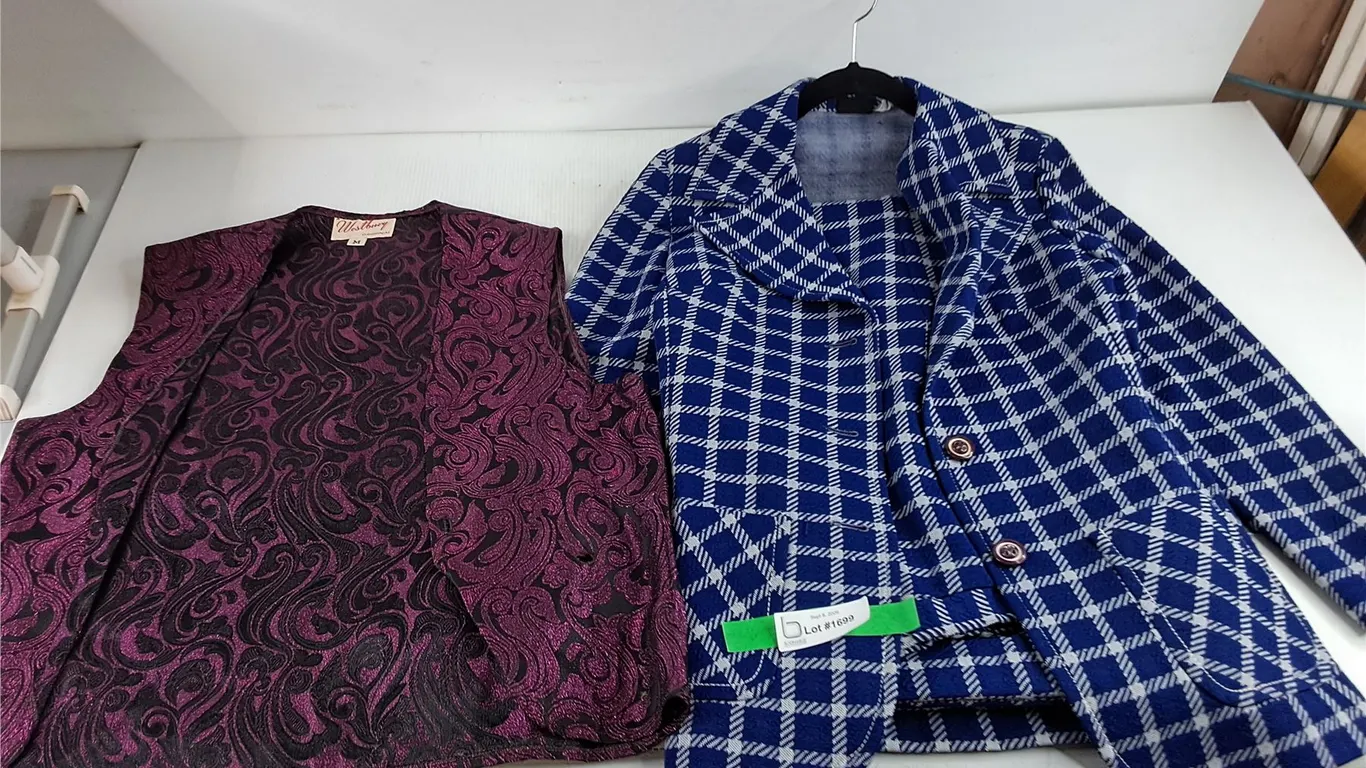 Suit Jacket, Pants & Westbury Vest - Size M