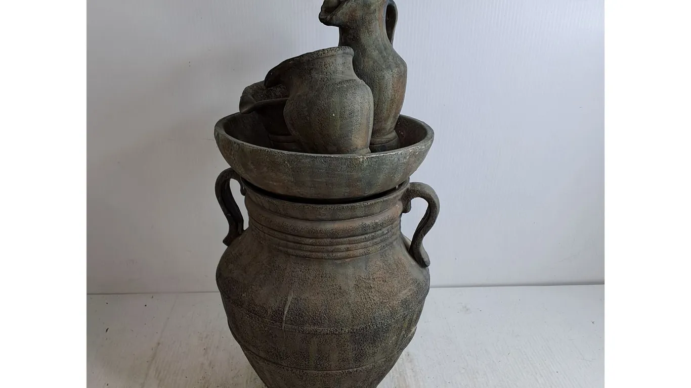 Clayware Outdoor Water Fixture 22"