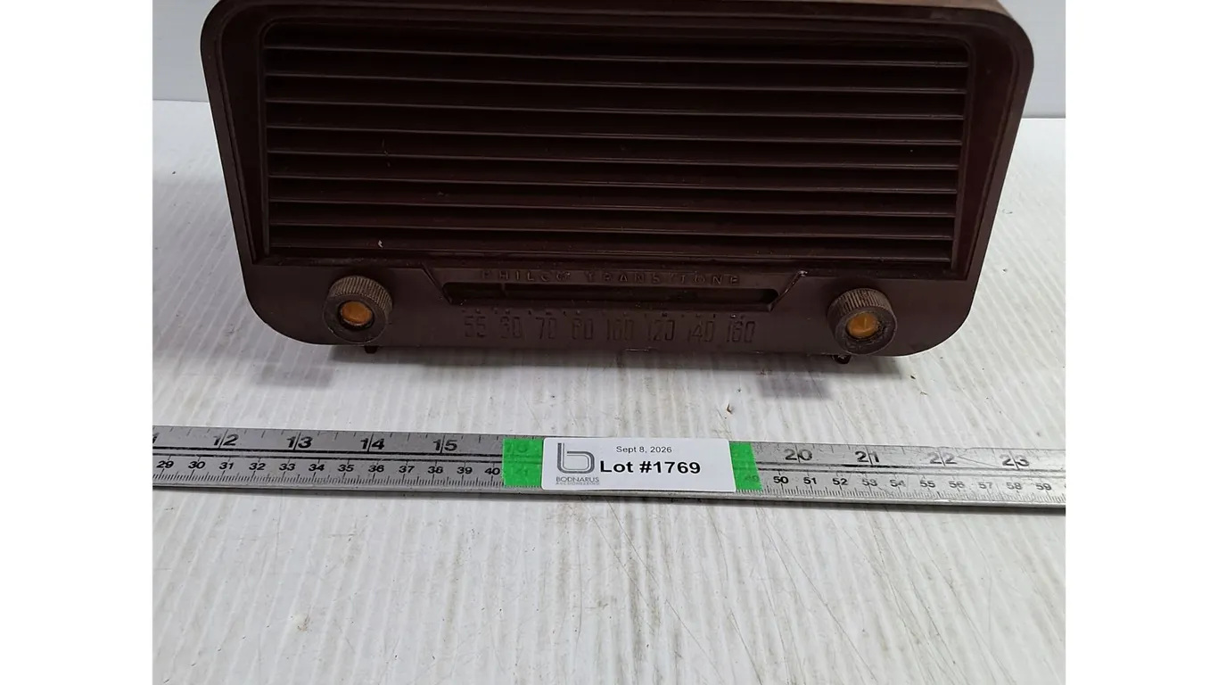 Vintage Philco Transitone AM Tube Radio-as is