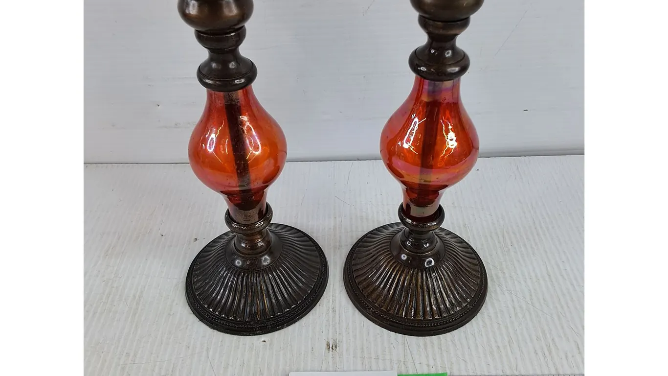 (2) Vintage Candle Stick Holders