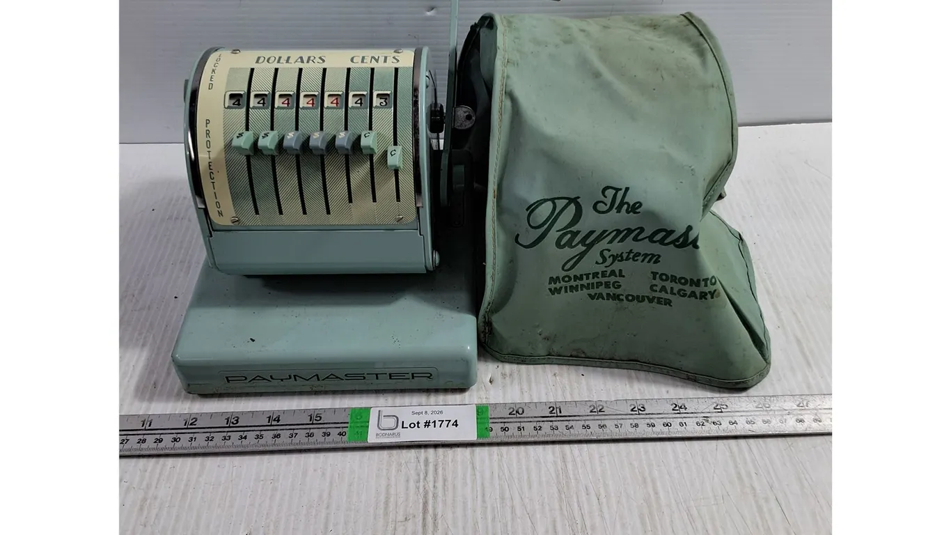 Paymaster Mechanical Check Writer