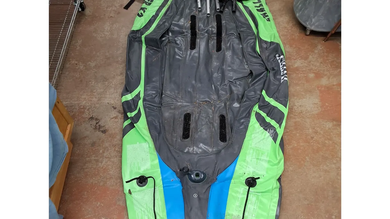 Inflatable Boat & Paddles - As Is, PICKUP ONLY
