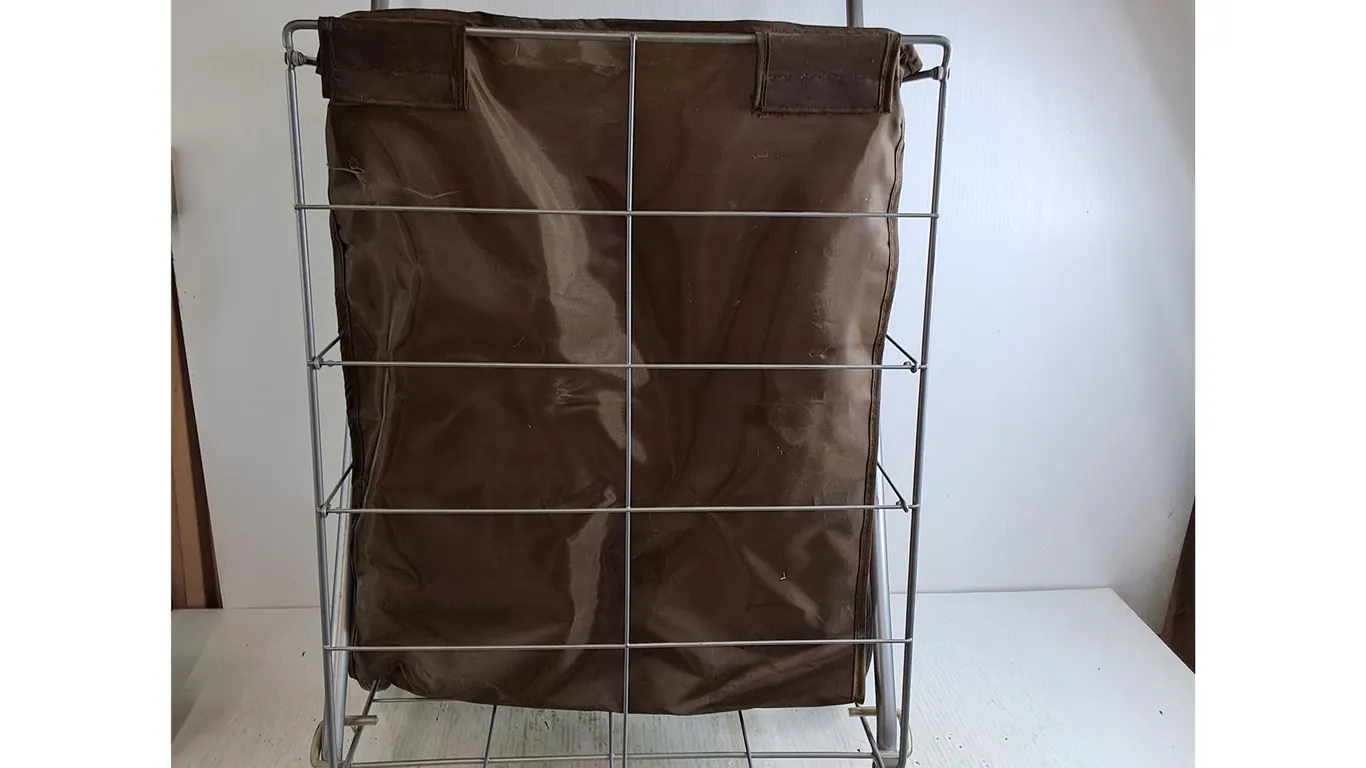 Folding Metal Shopping Cart 17.5"13.5"x39" Pickup Preferred