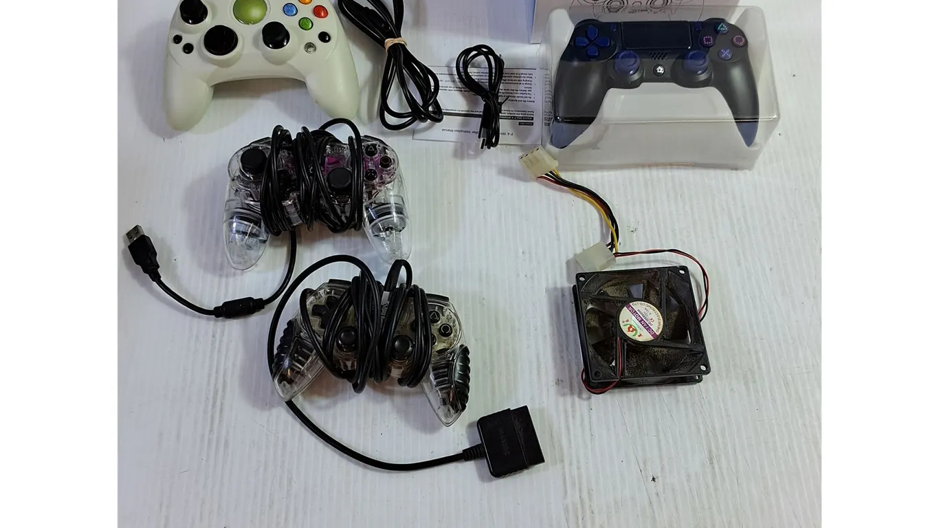 (4) Videogame Controllers - TTX Tech, MadCatz - DC Fan Motor