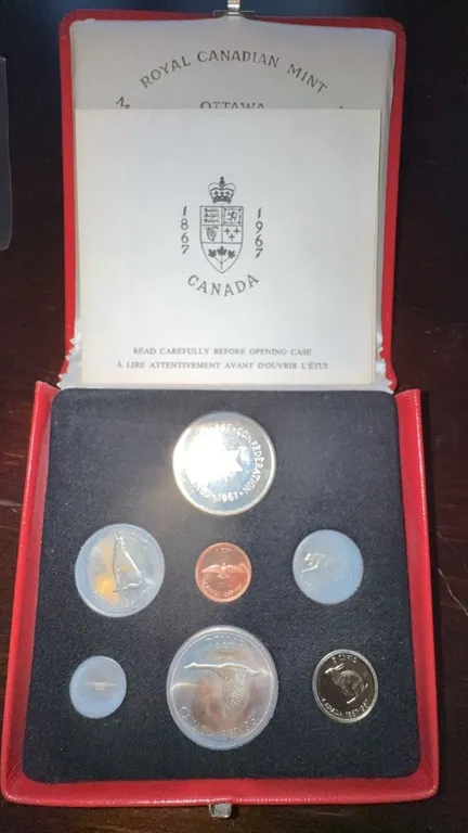 1967 Canada Confederation Centennial Coin Set in Case
