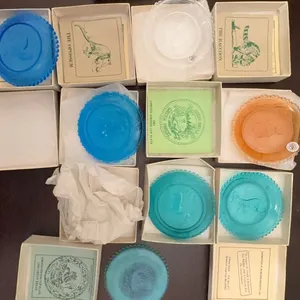 Thornton W. Burgess Society Limited Edition Glass Cup Plates Set