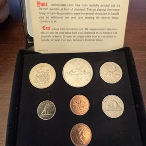 1973 Canadian Uncirculated Coin Set in Case